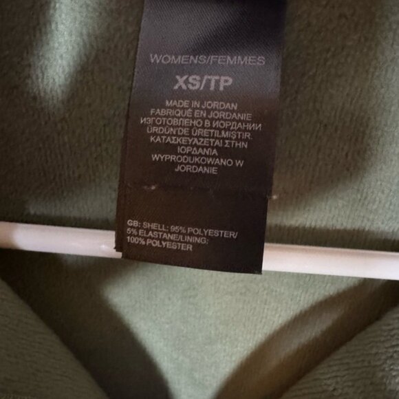 The North Face full zip sweatshirt green and coral red, women XS - Picture 5 of 6